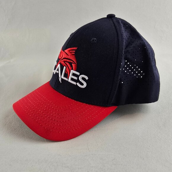 Scales Gear Hat Mens One Size Navy Red Baseball Cap Adjustable Fishing Marlin - Picture 4 of 7